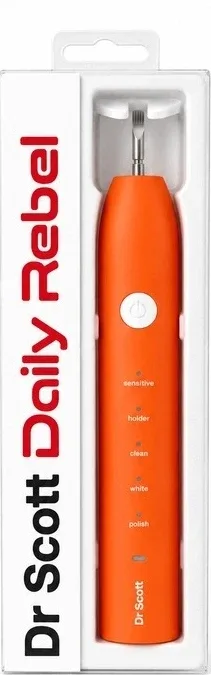 Электрическая зубная щётка Dr. Scott Daily Rebel Toothbrush, оранжевая, 1 шт
