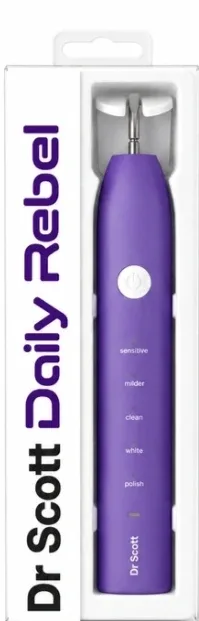 Электрическая зубная щётка Dr. Scott Daily Rebel Toothbrush, фиолетовая, 1 шт