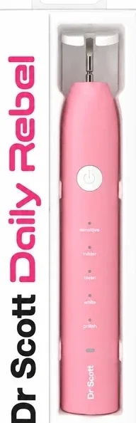 Электрическая зубная щётка Dr. Scott Daily Rebel Toothbrush, розовая, 1 шт
