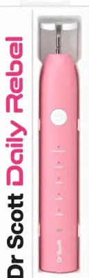 Электрическая зубная щётка Dr. Scott Daily Rebel Toothbrush, розовая, 1 шт