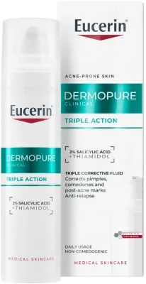 Eucerin DermoPure Triple Effect Serum сыворотка для лица тройного действия 40 мл, для кожи, склонной к несовершенствам, с салициловой кислотой