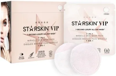Starskin VIP 7-Second Luxury All-Day Mask маска-диск для лица 7 в 1 18 x 8 мл, увлажняющая, экспресс-уход, с ниацинамидом