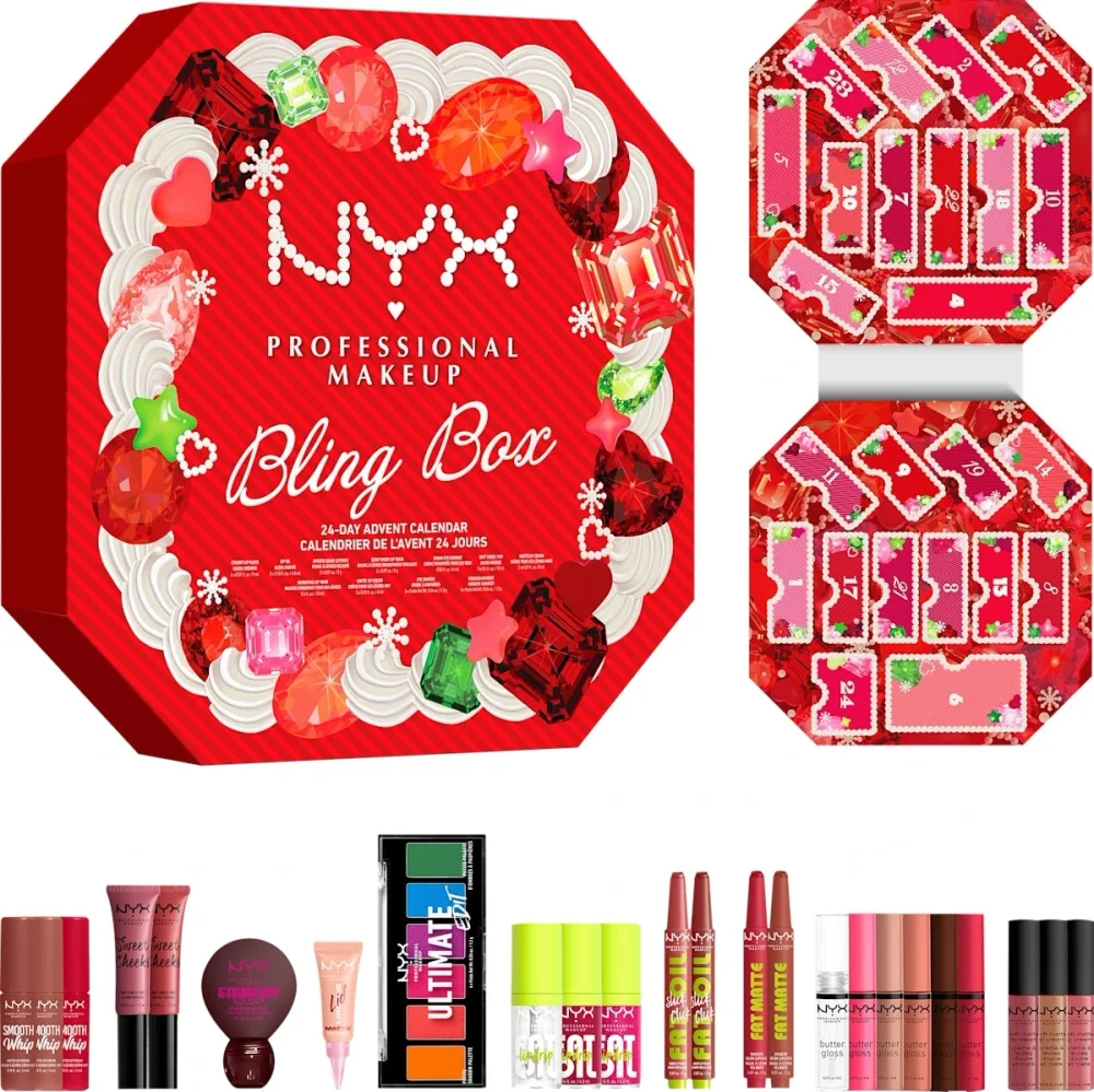 Адвент-календарь NYX Professional Makeup Bling Box 24-Day Advent Calendar, 24 продукта