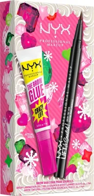 Набор для бровей NYX Professional Makeup Xmas Brow Duo 02, тинт 1 мл и гель 7 мл