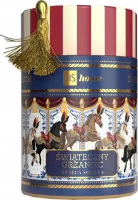 Свеча соевая HiSkin Home Carousel Candle «Карусель», аромат глинтвейна, в тубе, 200 мл
