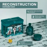 Подарочный набор для волос Alfaparf Semi Di Lino Reconstruction Holiday Gift Set: шампунь, маска, кристаллы для волос — фото 3