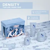 Подарочный набор для волос Alfaparf Semi di Lino Density Holiday Gift Set: шампунь, кондиционер, крем для волос — фото 3