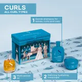 Подарочный набор для волос Alfaparf Semi Di Lino Curls Holiday Gift Set: шампунь, маска, масло для волос — фото 3
