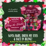 Палетка для макияжа NYX Professional Makeup Xmas Bling The Halls Color Palette, 6 г — фото 2