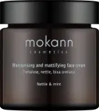 Mokosh Cosmetics Mokann Cosmetics Moisturising and Mattifying Face Cream Nettle Mint - Крем для лица Mokann Cosmetics Nettle Mint «Крапива с мятой» увлажняющий, матирующий, 60 мл — фото 1