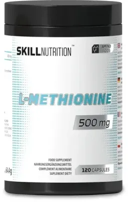 Пищевая добавка Skill Nutrition L-Methionine 500mg L-метионин 500 мг, капсулы, 120 шт