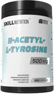 Пищевая добавка Skill Nutrition N-acetyl-l-tyrosine 500mg N-ацетил-L-тирозин 500 мг, капсулы, 120 шт