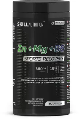 Биологически активная добавка Zn + Mg + B6 Skill Nutrition Sports Recovery, в капсулах, 90 шт