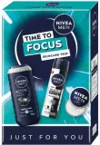 Набор для мужчин NIVEA Time To Focus Skincare Trio: антиперспирант, крем и гель — фото 1