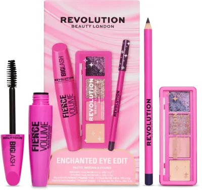 Набор для макияжа глаз Makeup Revolution Enchanted Eye Edit: палетка, подводка и тушь