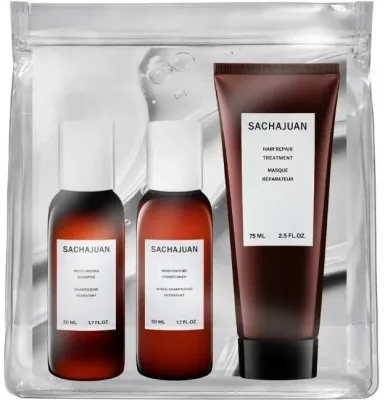 Набор Sachajuan Moisturizing Discovery Kit: шампунь 50 мл, кондиционер 50 мл и маска для волос 75 мл