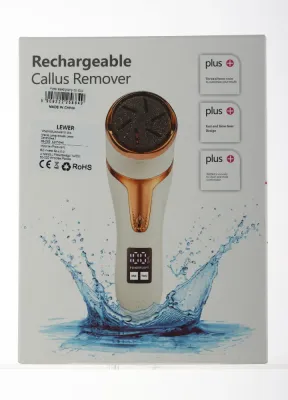 Электрическая пилка для стоп Lewer Rechargeable Callus Remover V-510, аккумуляторная, 1 шт