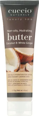Баттер для тела Cuccio Naturale Coconut White Ginger Body Butter для рук, ног и тела, с кокосом и имбирём, в тубе, 113 г