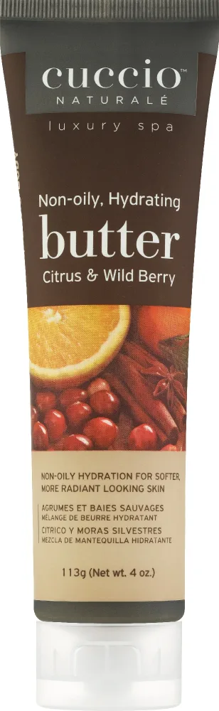 Баттер для тела Cuccio Naturale Citrus Wildberry Body Butter для рук, ног и тела, с цитрусами и лесными ягодами, в тубе, 113 г