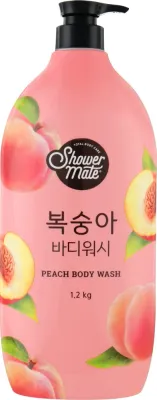 Гель для душа KeraSys Shower Mate Peach Body Wash с ароматом персика, 1200 мл