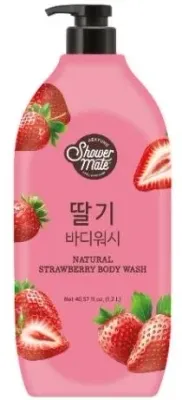 Гель для душа KeraSys Shower Mate Natural Strawberry Body Wash «Клубника», 1200 мл