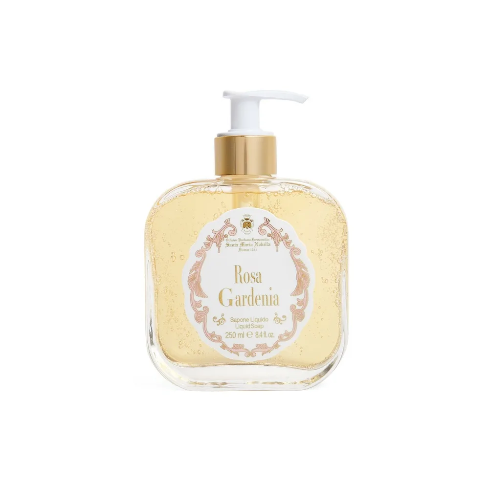 Жидкое мыло Santa Maria Novella Rosa Gardenia, оттенок стеклянная упаковка