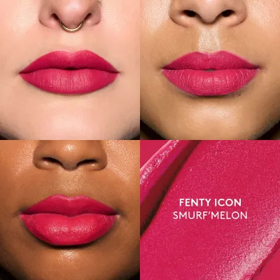 Помада для губ "Розовый рассвет" Fenty Beauty Fenty Icon Velvet Liquid Lipstick, Smurf'Melon, 5.5 г