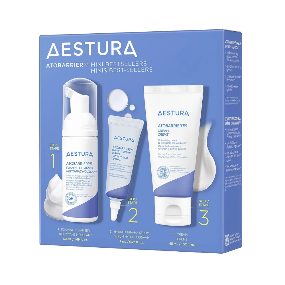 Мини бестселлеры для ухода за чувствительной кожей Aestura ATOBARRIER365 bestseller kit, 50 мл