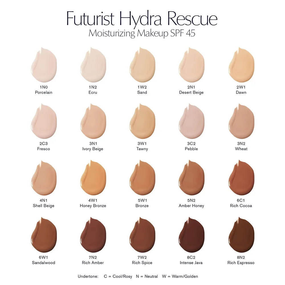 ESTEE LAUDER Futurist Hydra Rescue Moisturizing Makeup SPF 45 тональный крем увлажняющий, 35 мл, оттенок 2W1 - Dawn