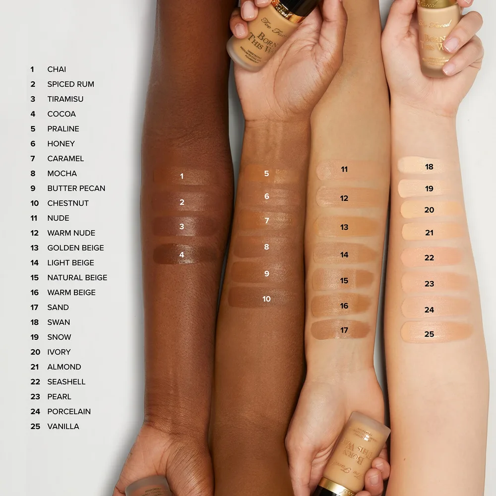 Макияж для лица - Крем-гель "Сияние кожи" Too Faced Born This Way Natural Finish Foundation, 30 мл, оттенок Light Beige