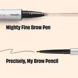 Точный карандаш для бровей с тройным наконечником Benefit Cosmetics Mighty Fine Brow Pen, 0.5 мл, оттенок 2.5 — фото 4