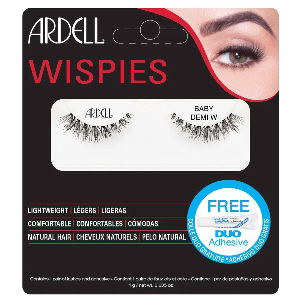 Ardell Baby Demi Wispies накладные ресницы на ленте, чёрные, чёрный