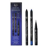 Набор для макияжа глаз KVD Beauty Tattoo Trio Waterproof Eyeliner Set, Trooper чёрный (0,5 г) + Azurite Bleu (0,5 г) + Trooper чёрный — фото 1