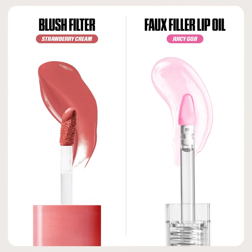 Набор для макияжа Huda Beauty Cheek & Lip Duo Berries and Cream, 3.9 мл