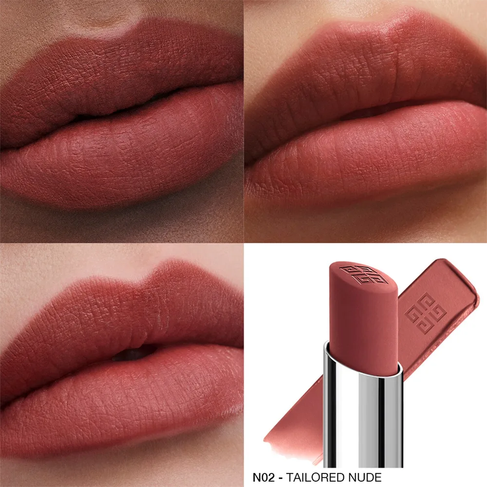 Долговременная матовая помадка с эффектом объема для губ Givenchy The Red Velvet Matte, 2.3 г, оттенок R13 - Red Muse