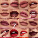 Матовая жидкая помадка Huda Beauty Liquid Matte Lipstick, 4.2 мл, оттенок First Class — фото 4