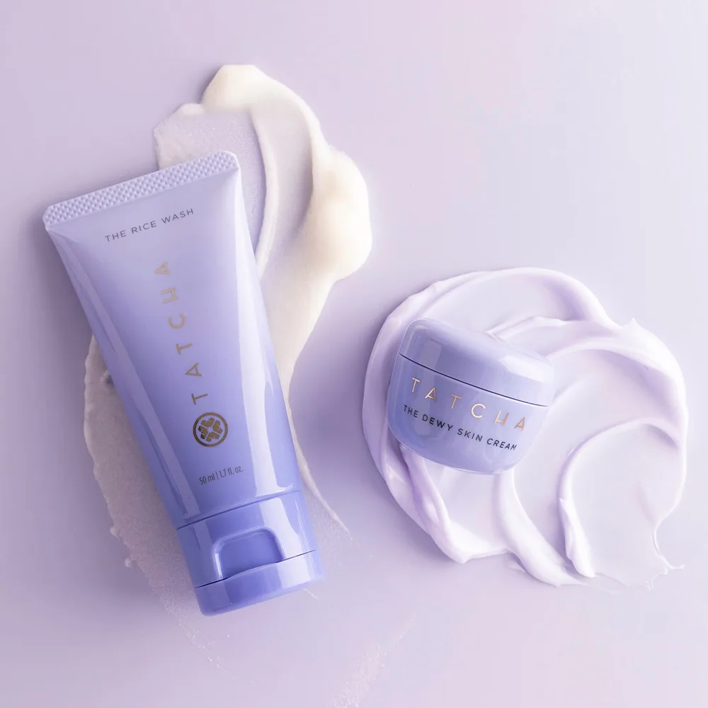Дуэт для очищения и увлажнения (путешественный формат) Tatcha Duo Dewy Cleanse & Hydrate, 50 мл