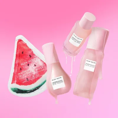 Набор косметики "Магия розы" Glow Recipe Watermelon Glow Dewy Skin Routine, 50 мл