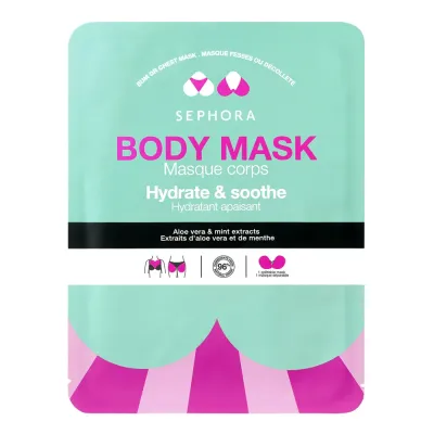 Sephora Collection маска для тела для ягодиц или зоны декольте с экстрактами ежевики и цветка кактуса 1 шт