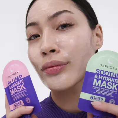 Увлажняющая, обволакивающая текстура гель-крема Sephora Collection Night masks, 30 мл