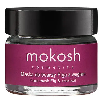 Маски для лица Mokosh Smoothing and purifying face mask with fig and charcoal, 15 мл