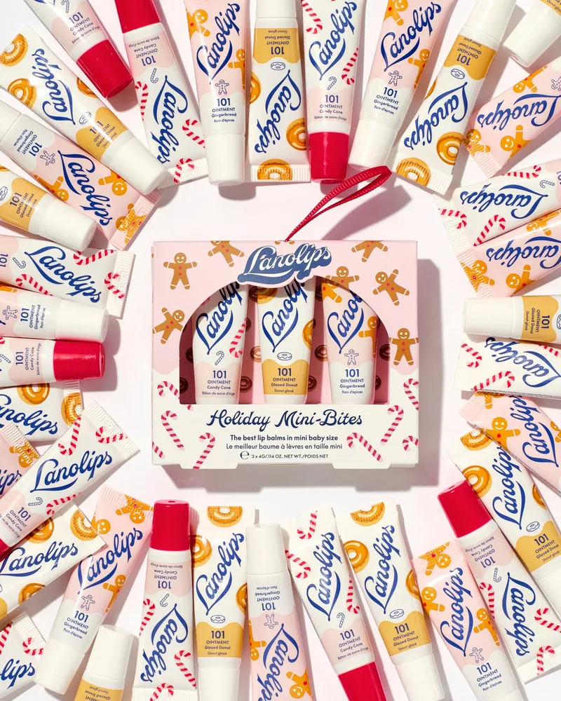 Бальзамы для губ в мини-версии Lanolips Holiday Mini Bites, 4 г