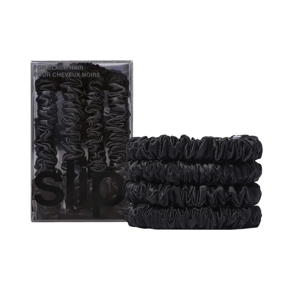 Набор шелковых резинок для волос Slip chouchous pure silk skinny, оттенок fleur sauvage