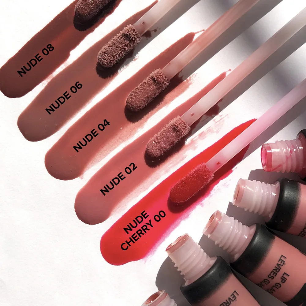 Блеск для губ Nudestix Lip Glace, 10 мл, оттенок Nude 02