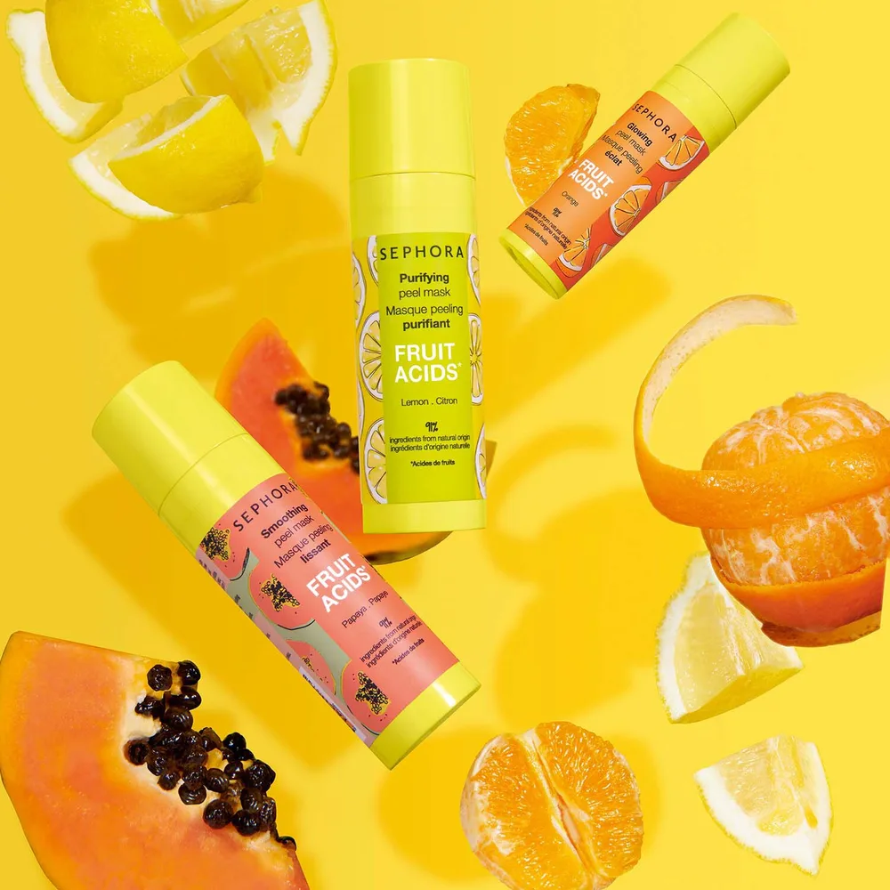 Sephora Collection Exfoliating mask, 30 мл, оттенок Maseczka peelingująca z kwasami owocowymi x papaja - wygładzająca