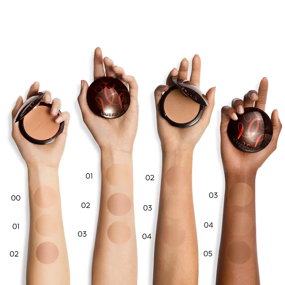 Макияж для лица "Сияние кожи" GUERLAIN Terracotta The Bronzing Powder, 10 г, оттенок 04 Deep Cool
