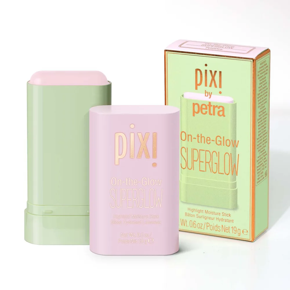 Румяна-хайлайтер в стике, увлажняющие Pixi On-the-Glow SuperGlow, 19 г, оттенок Natural Lustre