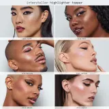 Макияж для лица "Сияние кожи" Rem Beauty Interstellar — Shiny highlighter, 8 г, оттенок miss uranus - rose givré — фото 1