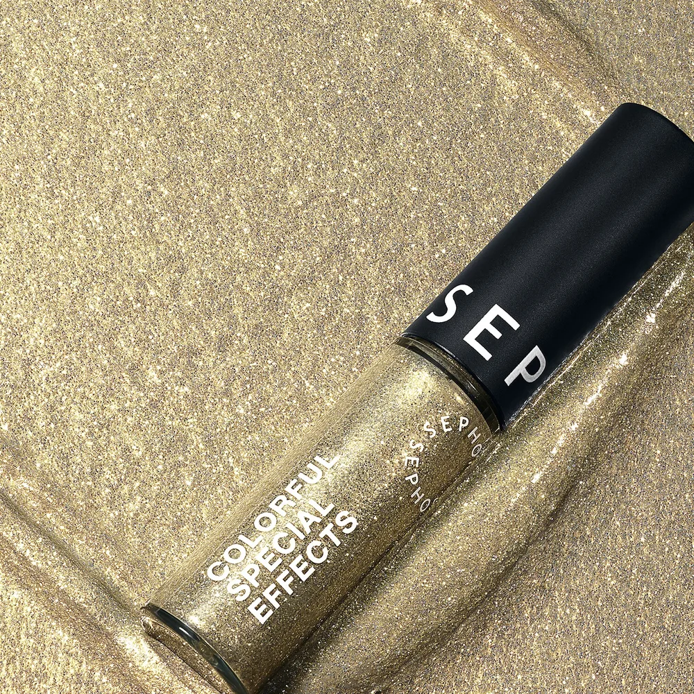 Жидкая глиттерная тени для век Sephora Collection COLORFUL SPECIAL EFFECTS, 5 мл, оттенок 01 Glitzy gold