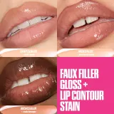Блеск для губ с интенсивным блеском Huda Beauty Faux Filler, 3.9 мл, оттенок LightCealer — фото 3